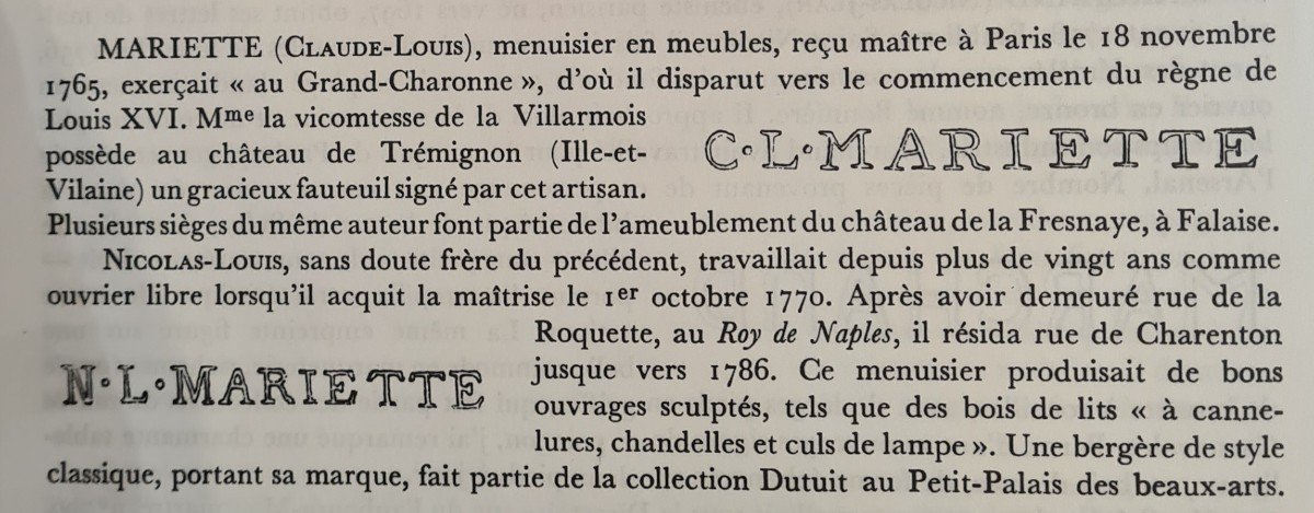 Fauteuil d'époque Louis XVI estampillé de Mariette -photo-7