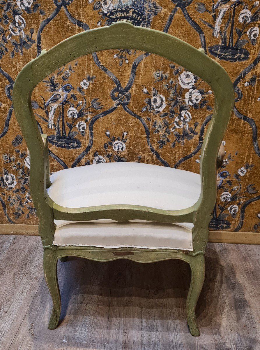 Pair Of Louis XV Period Armchairs Stamped By Chenevat-photo-1