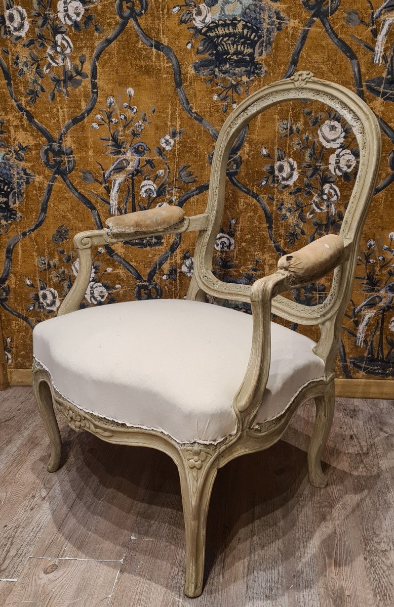 Pair Of Louis XV Period Armchairs-photo-3