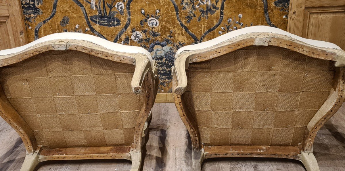 Pair Of Louis XV Period Armchairs-photo-7