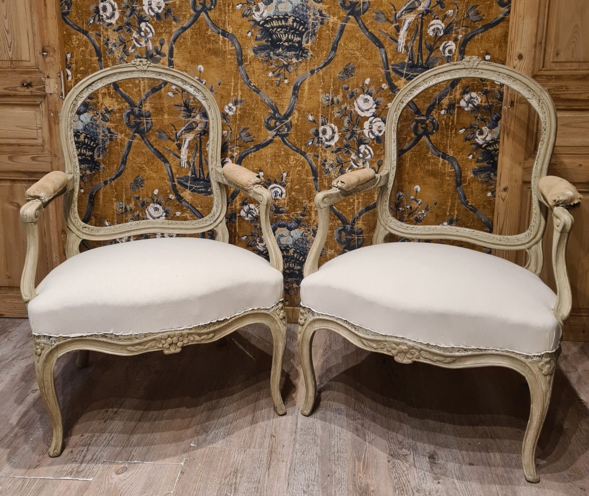 Pair Of Louis XV Period Armchairs