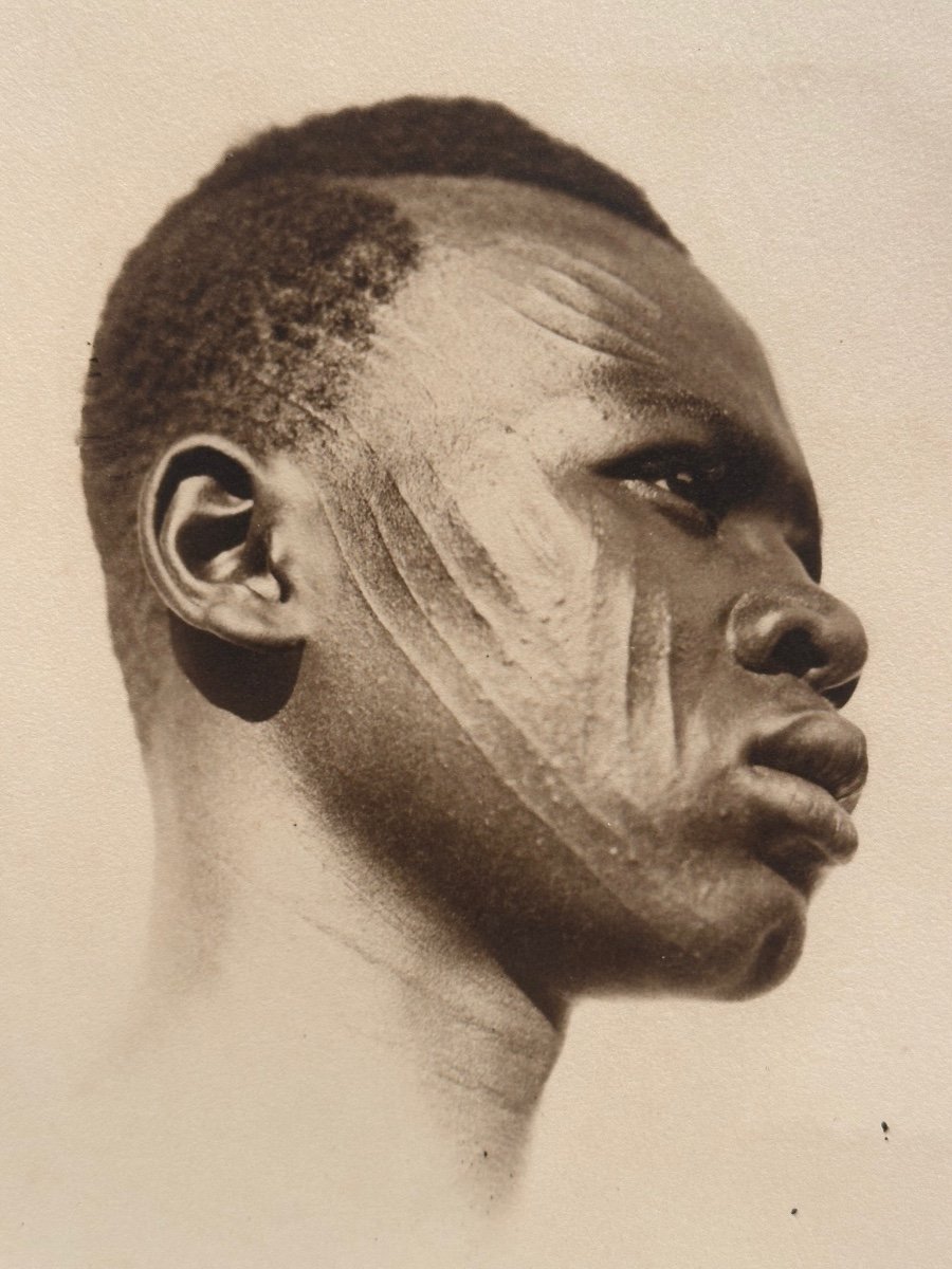 Portrait Of A Scarified Man, Africa, Ca. 1930 