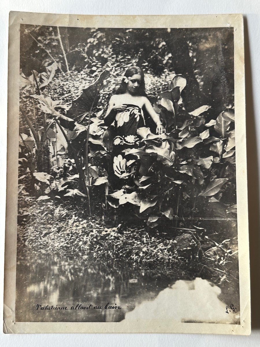 Lucien Gauthier, Photograph Of A Woman From Tahiti, Oceania -photo-3