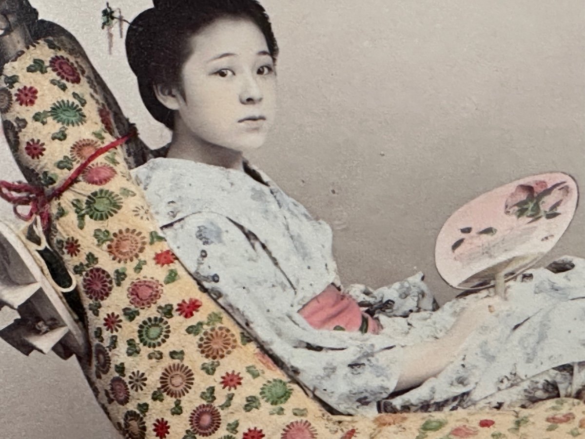 Photographie. Kusakabe Kimbei, Kago, une chaise à porteurs, Japon, 19e siècle -photo-2