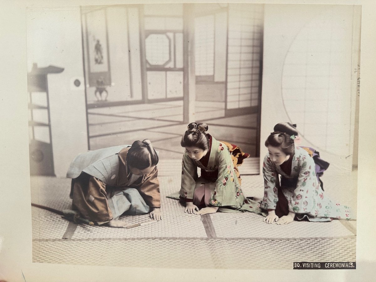 Photograph. Kusakabe Kimbei, Visiting Ceremony, Japan, 19th Century -photo-2