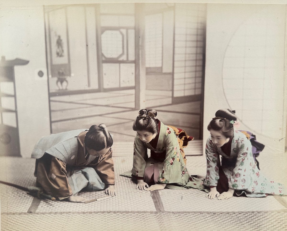 Photograph. Kusakabe Kimbei, Visiting Ceremony, Japan, 19th Century 