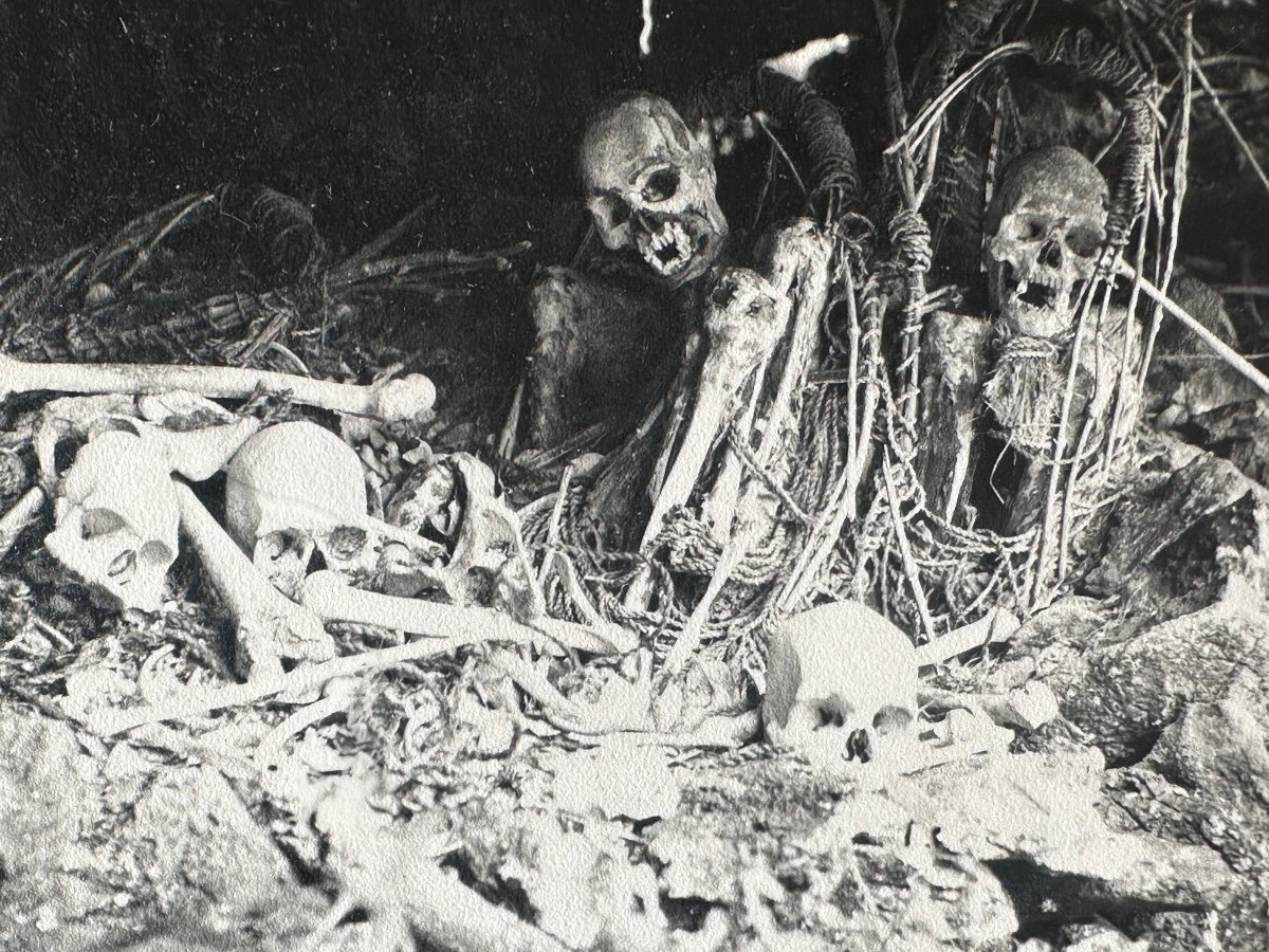 Kanak, Nouvelle-Calédonie, Faténaoué.  Photographies de momies par Maurice Leenhardt. -photo-4