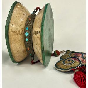 Tambourin rituel damaru, Tibet 