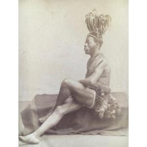 Cdv - Ashanti Warrior, Ghana. Africa. 1887