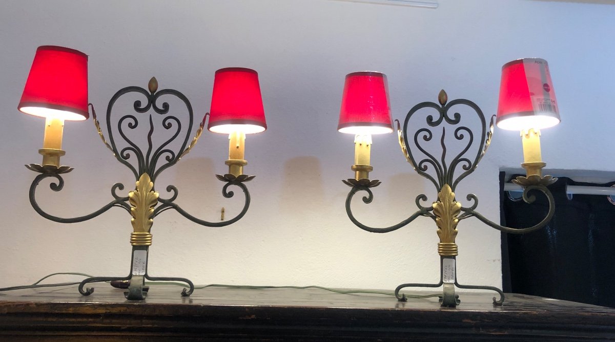 Paire De Lampes à Poser