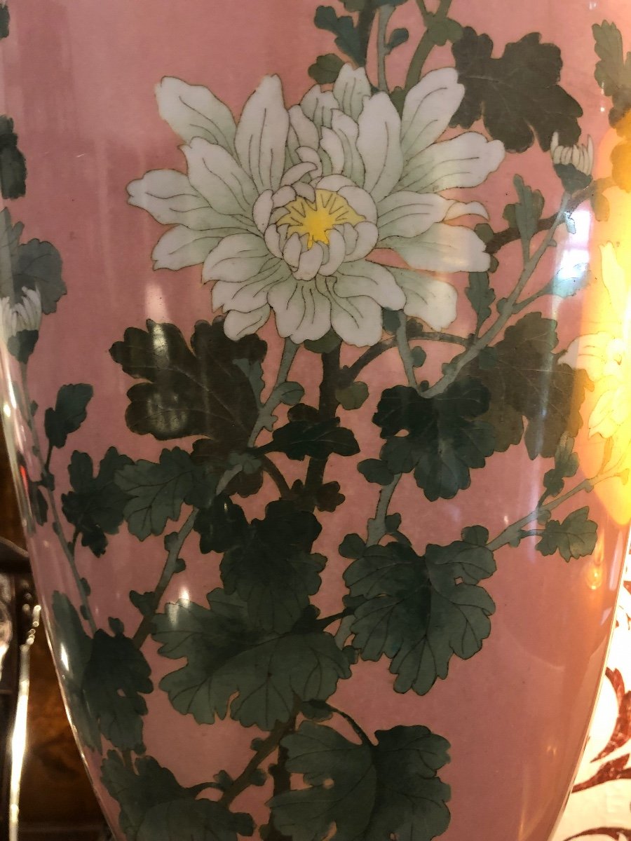 Grand Vase Cloisonné -photo-4