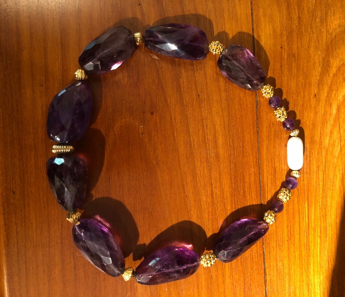 Amethyst And Vermeil Necklace 