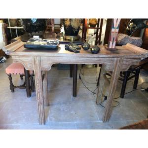 Natural Wood Console