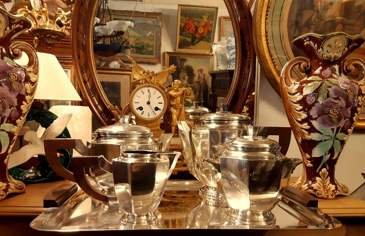 5-pieces Art Deco Coffee Tea Service 1930 Argit Paris-photo-6