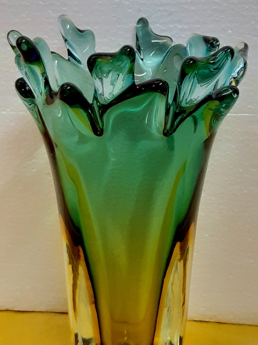   Vase Murano  Technique Sommerso Par Flavio Poli Année 1950-60 -photo-4