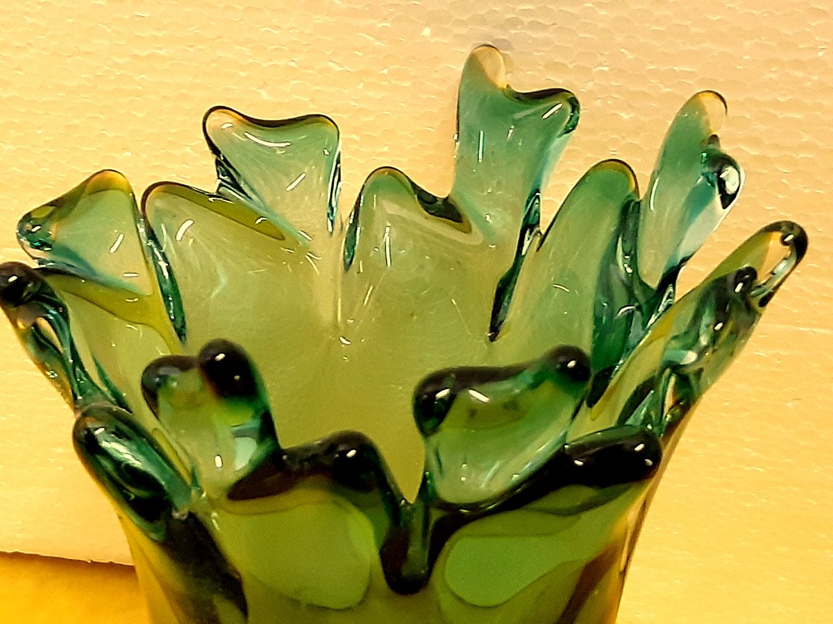   Vase Murano  Technique Sommerso Par Flavio Poli Année 1950-60 -photo-7