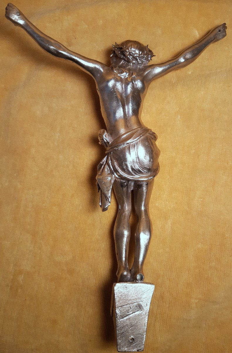 Large Christ In Bronze And Rosewood Cross By A.hardy Under Napoleon III 19th-photo-2