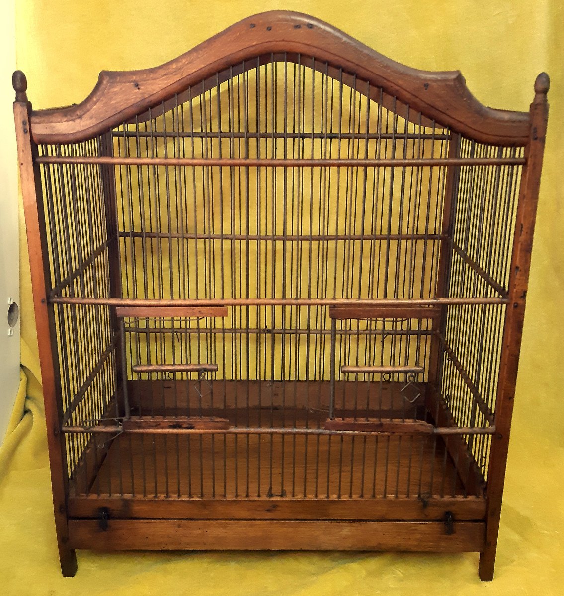 Cage à Oiseaux Bois Et Métal Forme Style Lxv « 1900 »