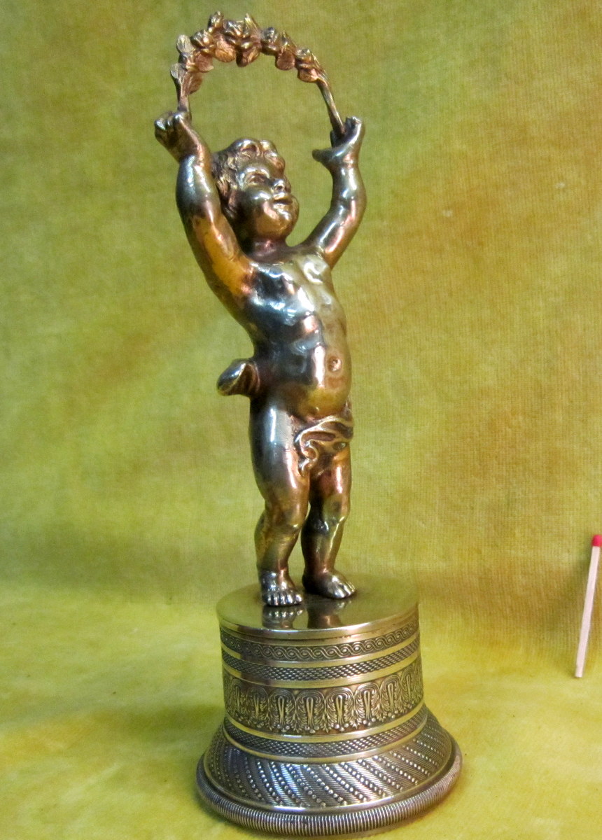 Cherubin Cherub Putti Clodion Gilt Bronze 18th 19th St-photo-4