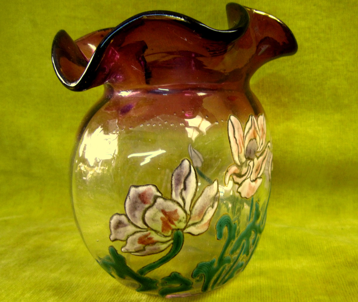 Vase Emaillé Art Nouveau St Legras Montjoye Expo PARIS 1900-photo-3