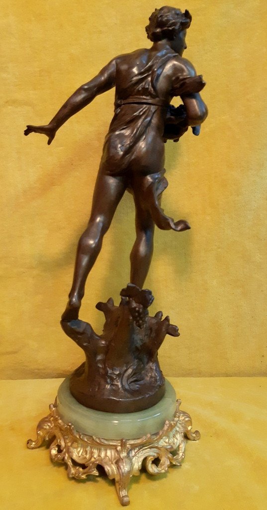 Sculpture « 1900» d’homme « Le Maraudeur » de E.J. Ferrand (1846-1932)-photo-2