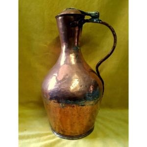 Large Pot Jug Jug With Lid Ansée Copper Handcrafted 19th