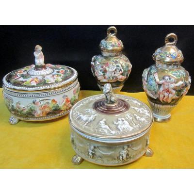 Porcelaines Capodimonte Italy 1950-70