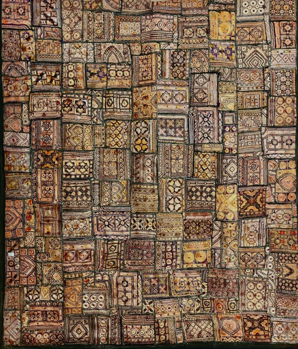 Large 19th Century Indie Patchwork.