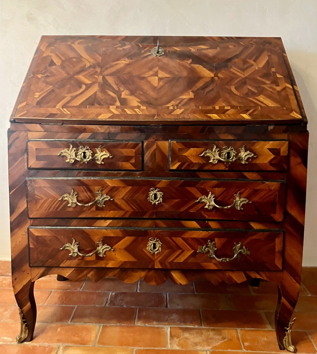 Chest Of Drawers-scriban, Lxv Period.-photo-3