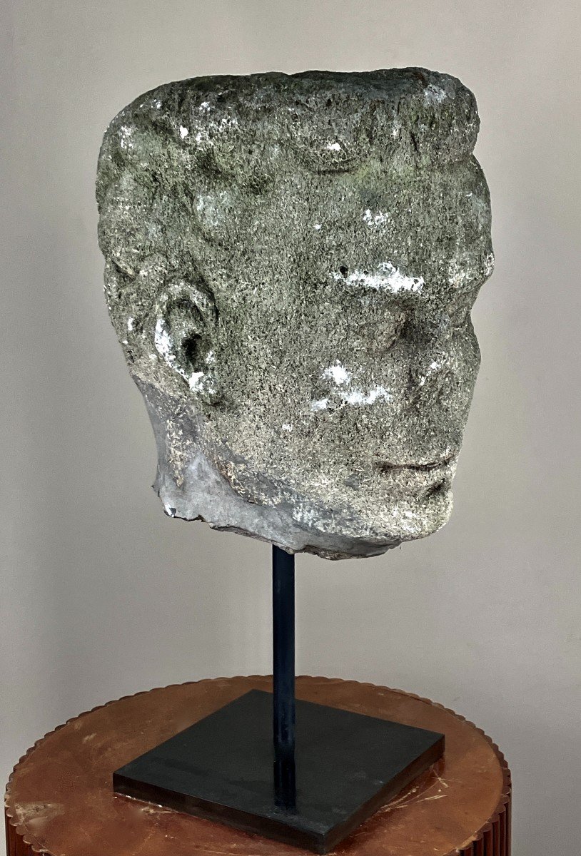 Stone Colossus Head #4.-photo-3