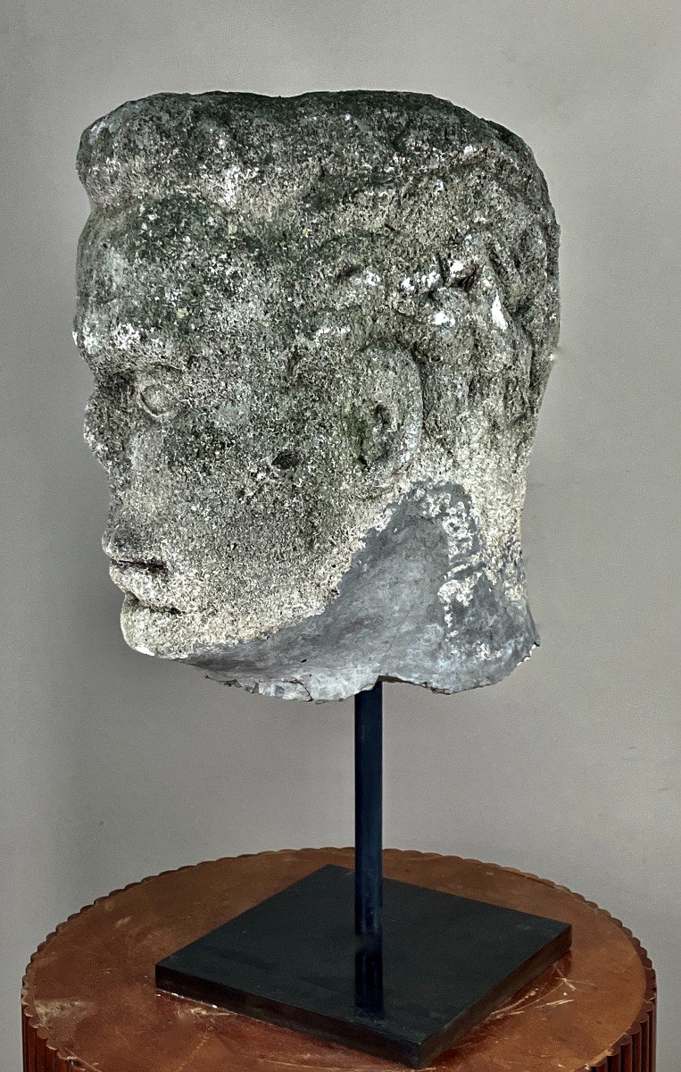 Stone Colossus Head #4.-photo-4