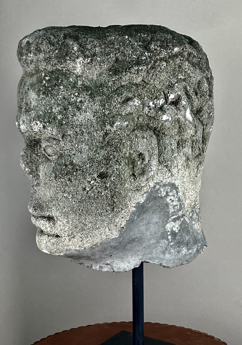 Stone Colossus Head #4.-photo-1