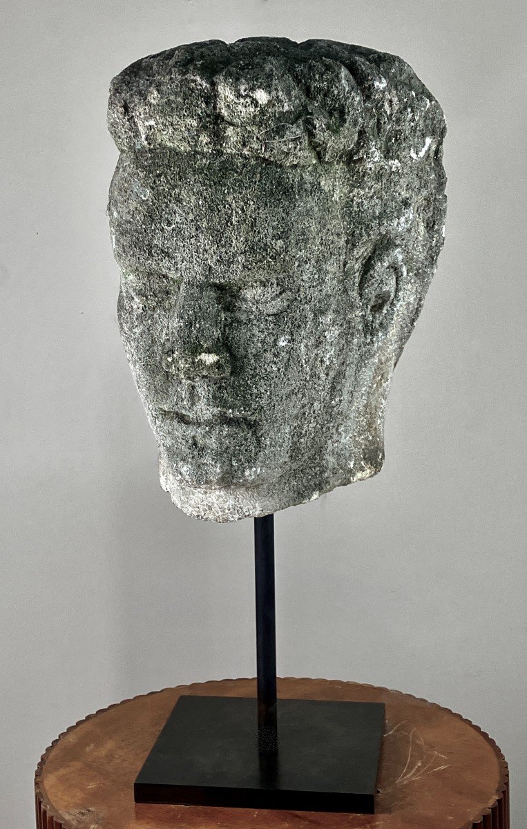 Stone Colossus Head #3.-photo-2