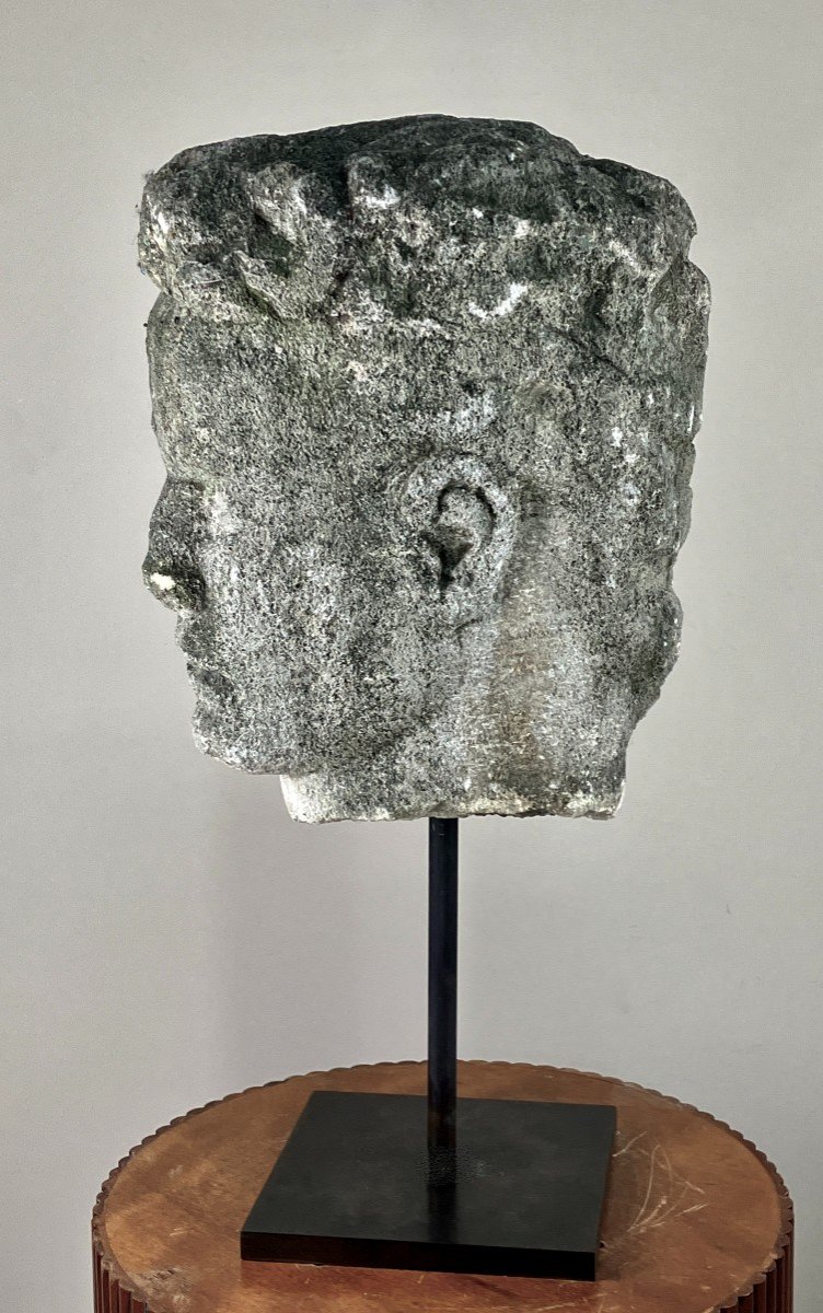 Stone Colossus Head #3.-photo-3