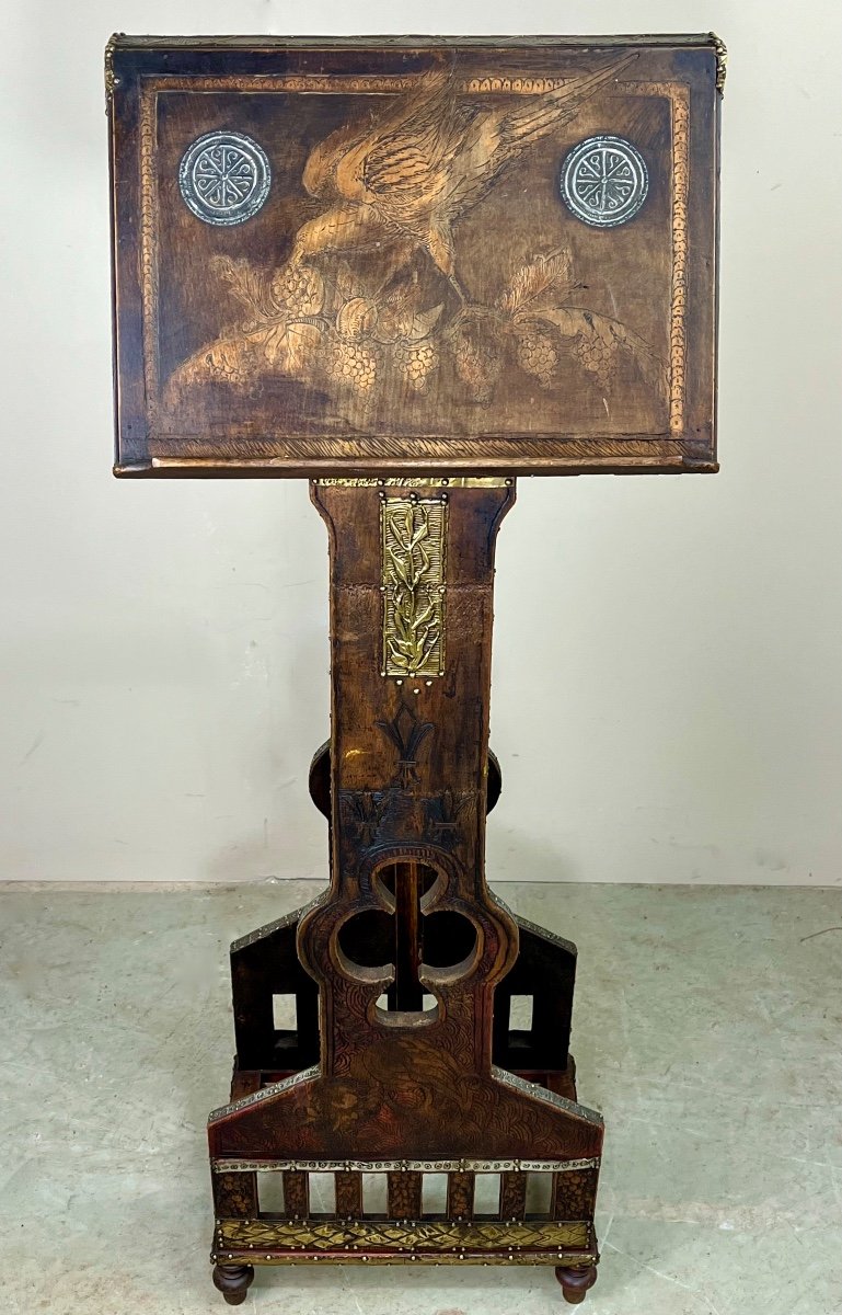 Music Stand, Easel, Lectern Arts And Crafts.-photo-4