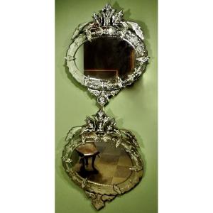 Pair Of Venice Mirrors.