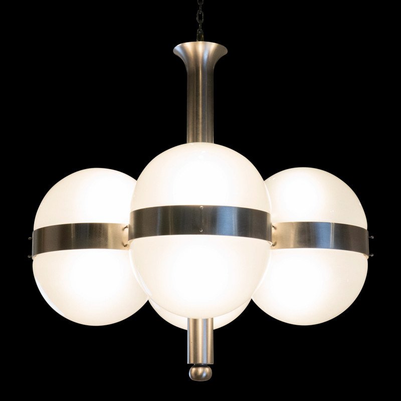 "tetraclio" Lustre De Sergio Mazza Pour Artemide 1960