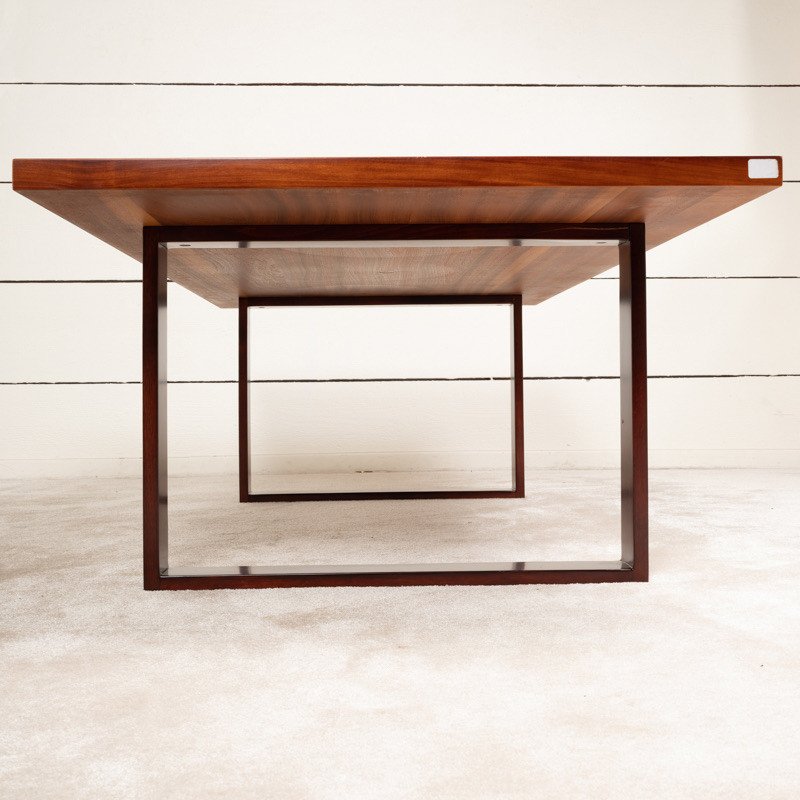 Table Basse Scandinave En Marqueterie 1960-photo-4