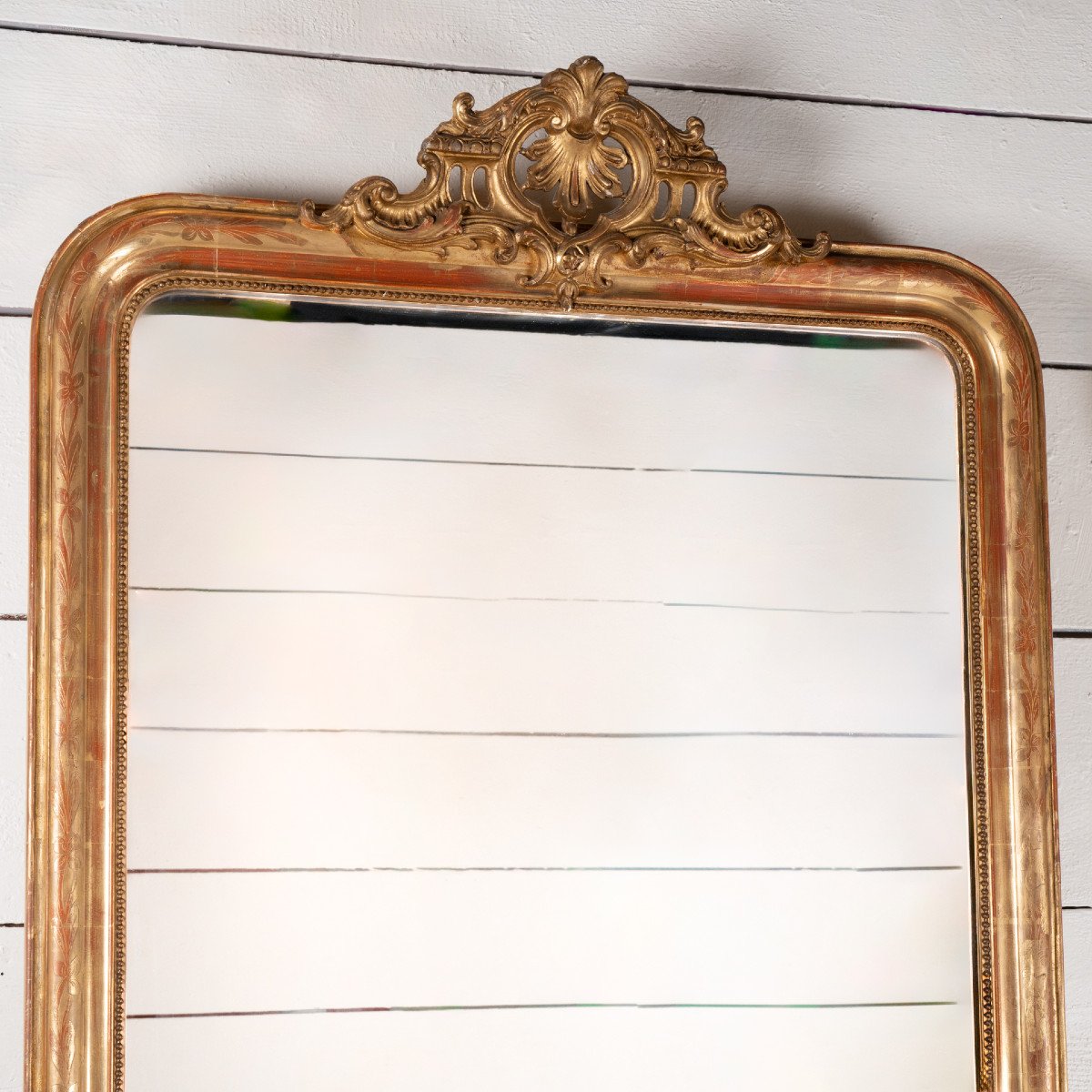 Large Fireplace Mirror H. 172 Cm - L. 107 Cm-photo-2