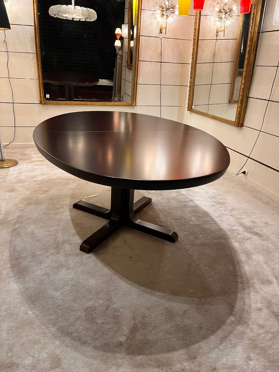 Grande Table Scandinave Ovale En Palissandre 1960-photo-4