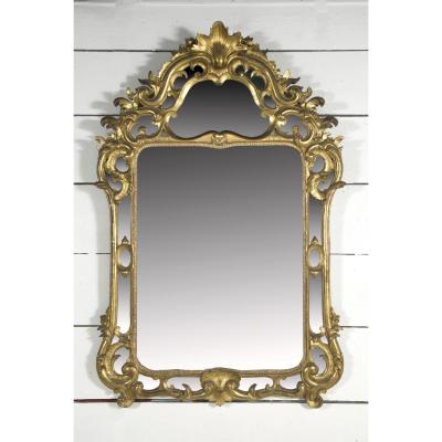 Grand Miroir Provençal Bois doré  H. 156 L. 104