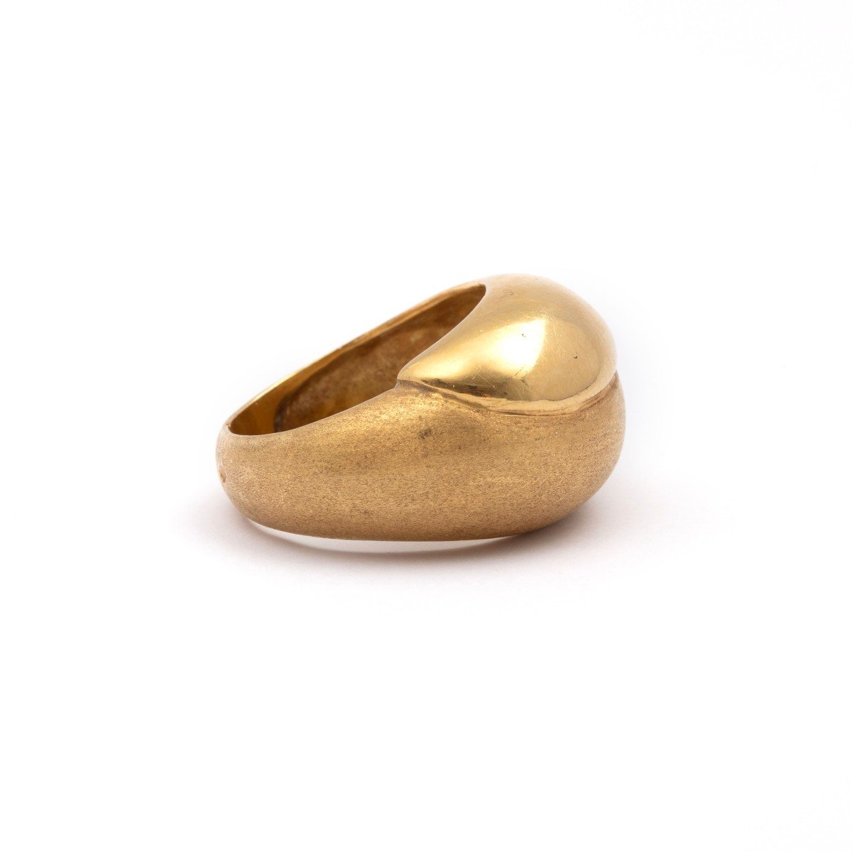 Bomba Yellow Gold Bangle Ring-photo-3