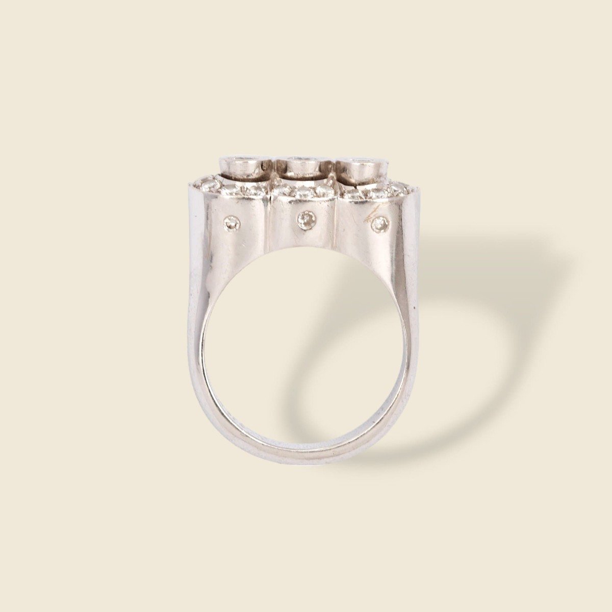 Trilogy White Gold And Diamond Ring-photo-1