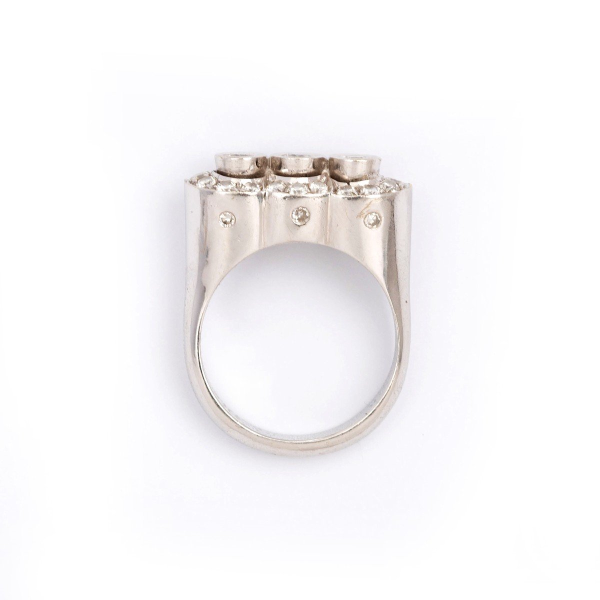 Trilogy White Gold And Diamond Ring-photo-2