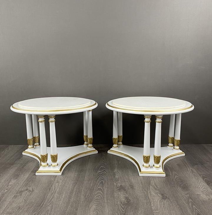 Pair Of 20th Century Neoclassical Style Side Tables 