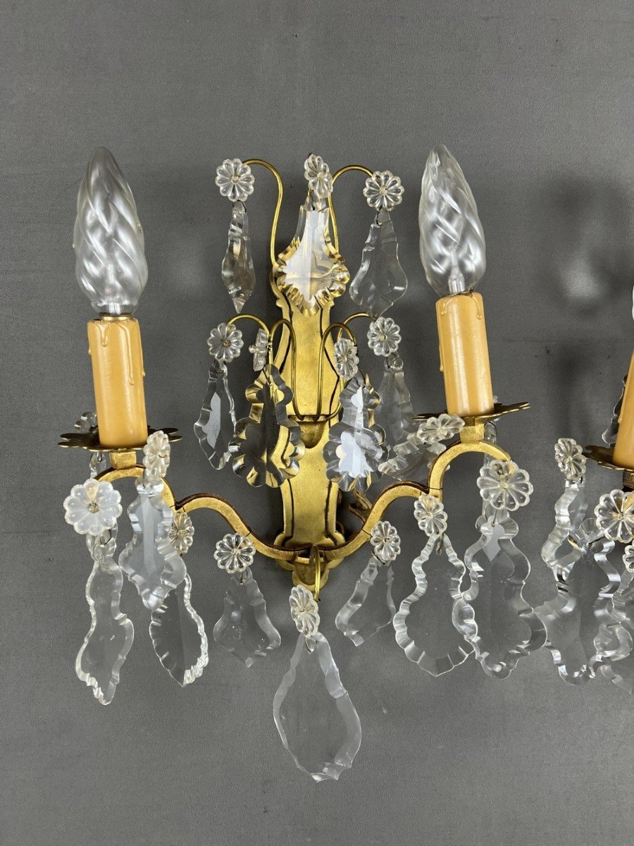 Pair Of Louis XVI Style Wall Sconces 20th Century -photo-2