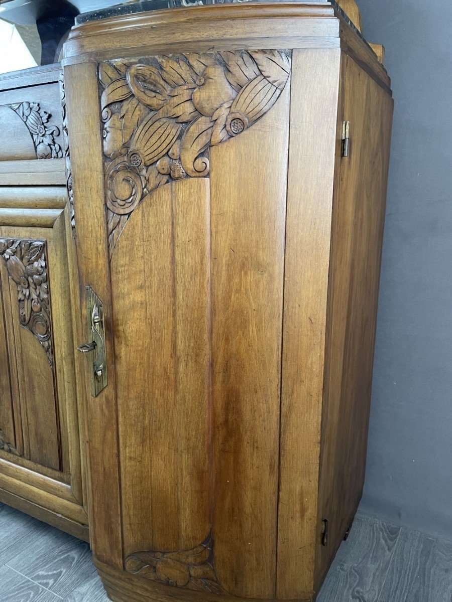 Buffet Art Nouveau De La Première Moitié Du XXe-photo-1