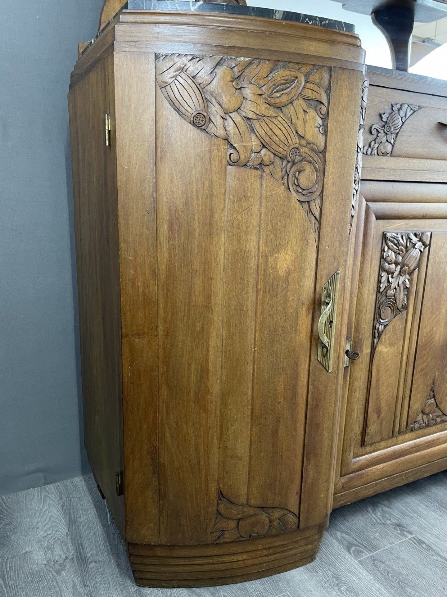 Buffet Art Nouveau De La Première Moitié Du XXe-photo-6