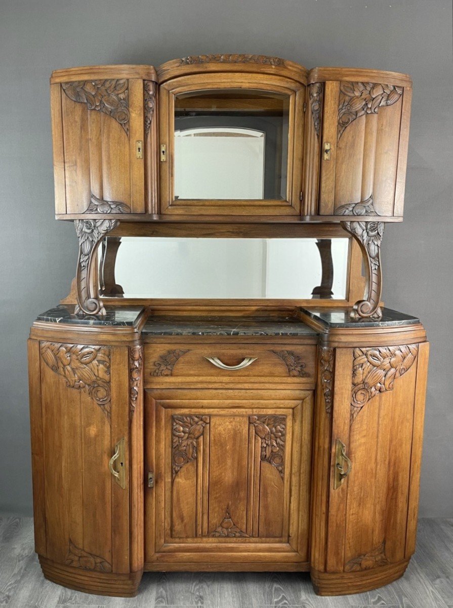 Buffet Art Nouveau De La Première Moitié Du XXe