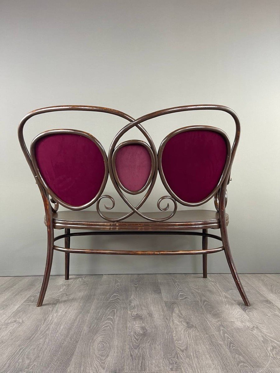 Canapé De Style Art Nouveau Par Thonet, XXe Siècle -photo-3